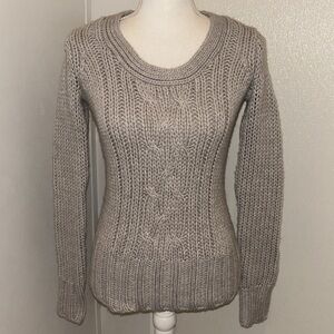 ESPIRIT Long Sleeve Wool Blend Gray Sweater